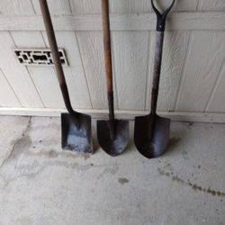3 shovels