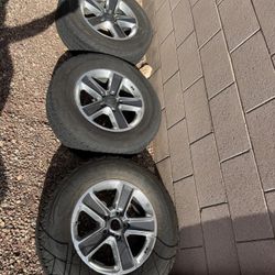 5 Jeep Wrangler Bridgestone Dueler A/T Tires & Rims