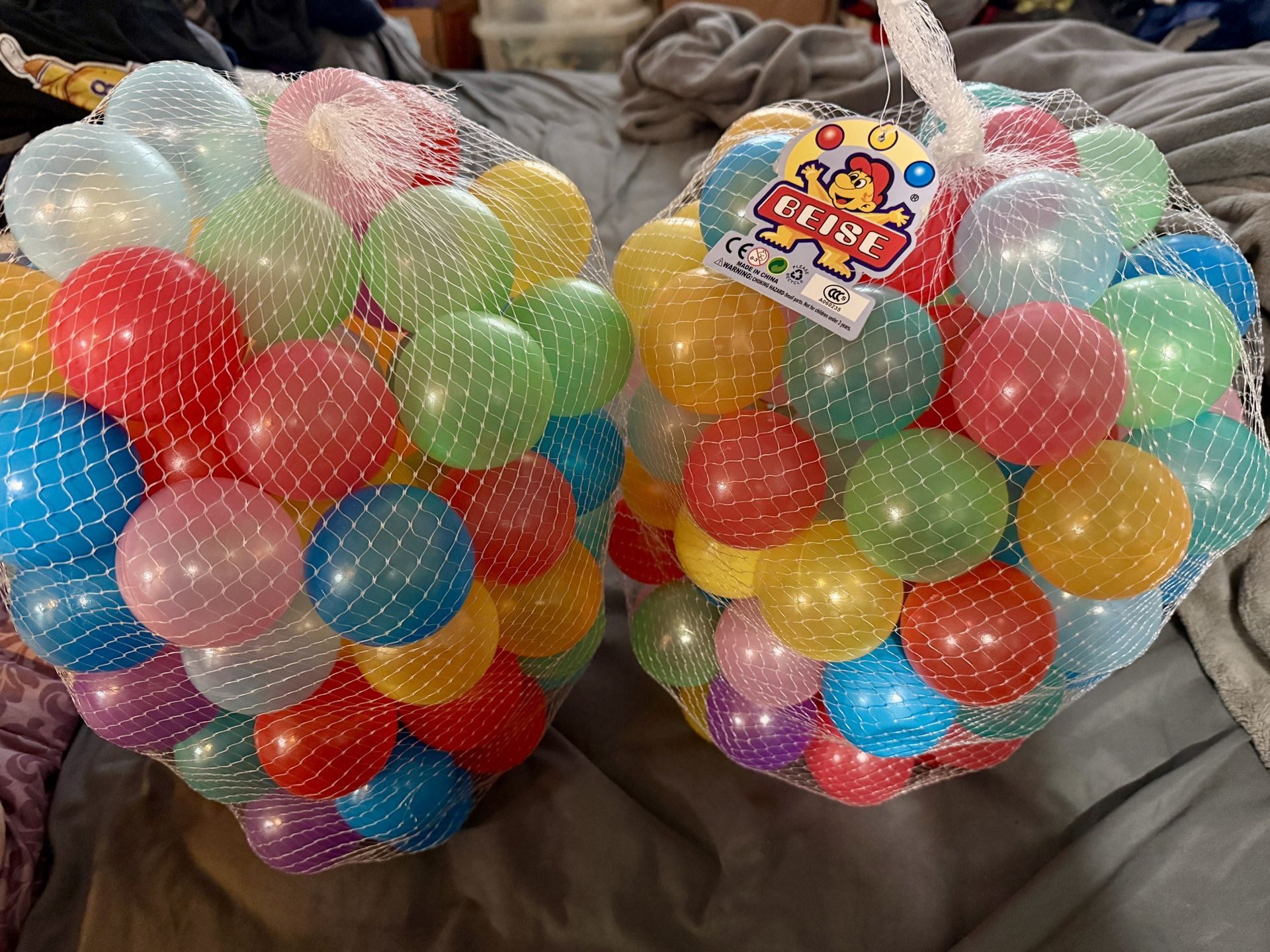 New Beise Soft Plastic Ball Pit Balls - Non-Toxic 200 Total