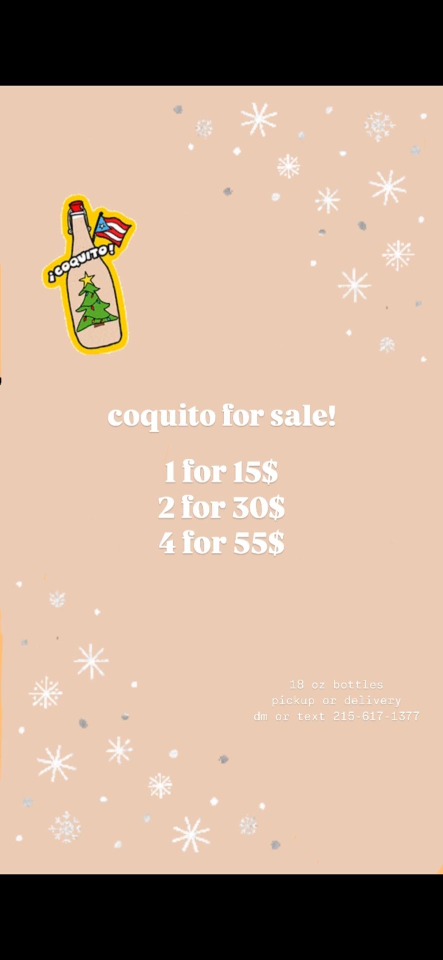 Coquito (Puerto Rican Eggnog)