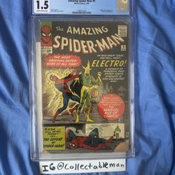 AMAZING SPIDER-MAN #9 CGC 1.5  1964 1ST APPEARANCE OF ELECTRO MARVEL COMICS
