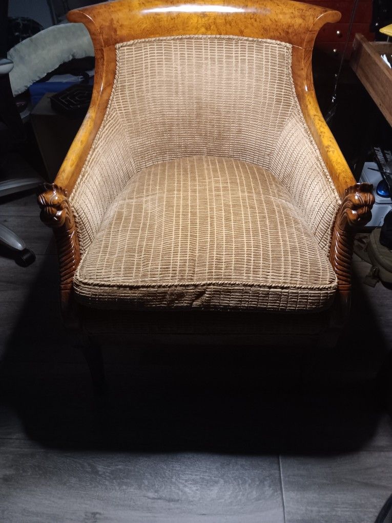 French Louis XVI Style Single Bergere Chair