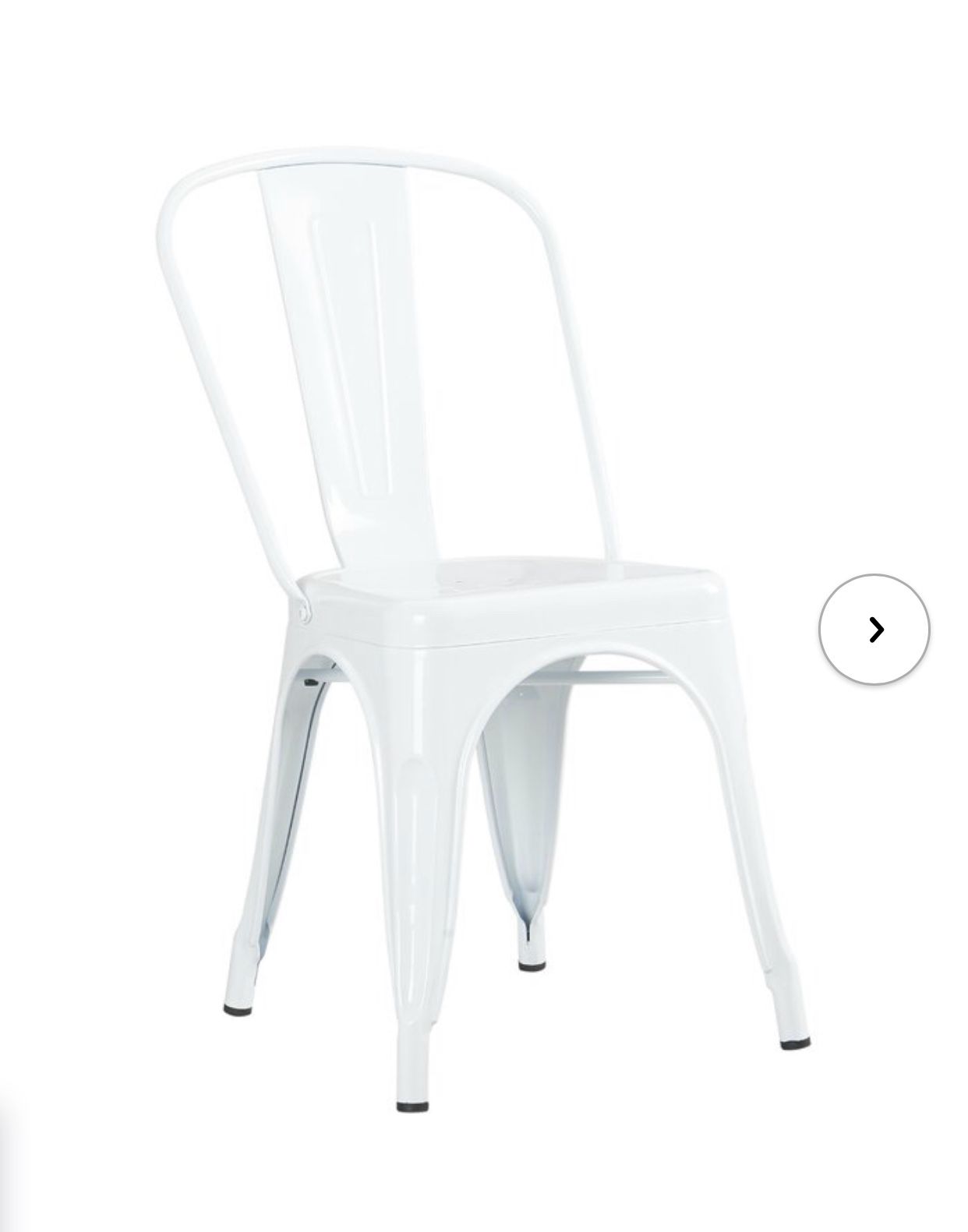 NEW white dining chairs (set of 2)