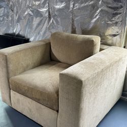 Oversized Crate & Barrel Swivel Chair! 