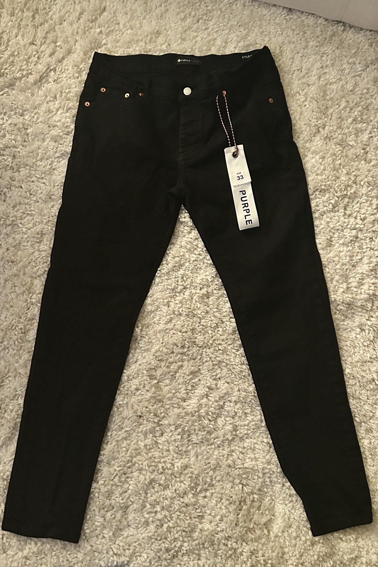 BLACK PURPLE JEANS