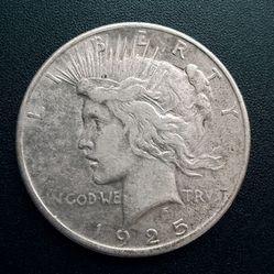 1925 Peace Dollar Circulated 