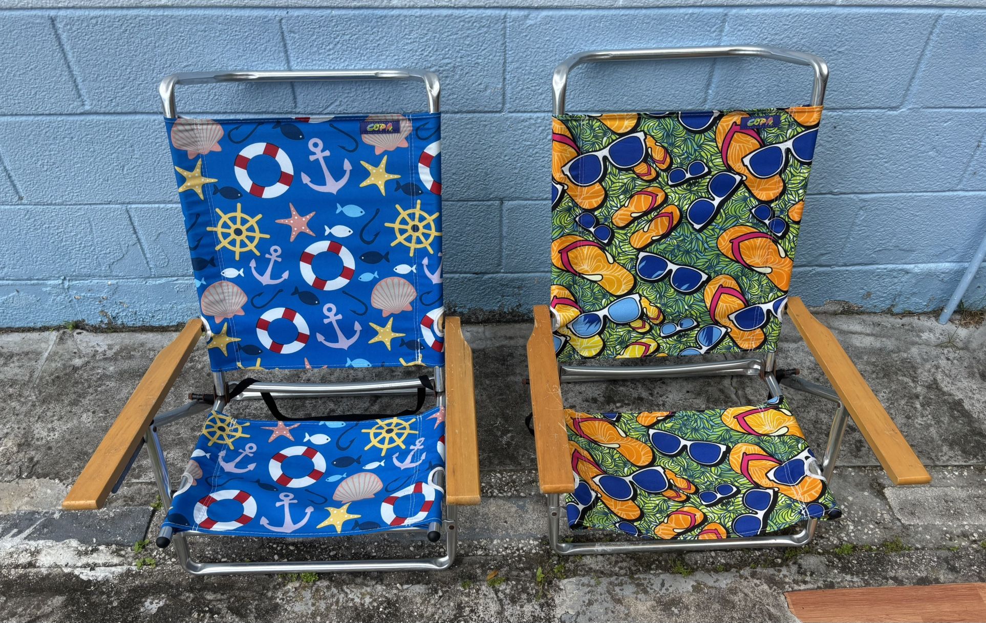 Folding Beach Chairs With Straps (2 for $20)