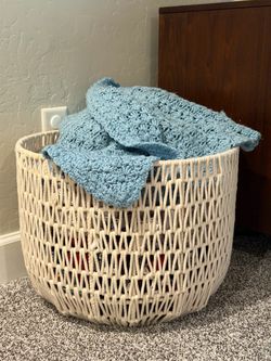 Large Macrame Rope Storage Basket