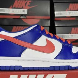 New Nike Low Bright Crimson Game Royal - Men 4 Women 5.5