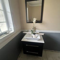 Floating Vanity & Mirror 