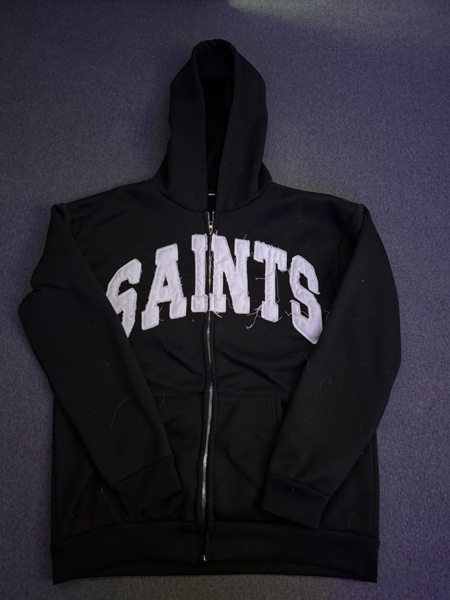 Saints zip up hoodie