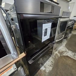 30" DACOR DOUBLE OVEN BLACK STAINLESS 