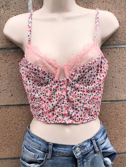 Pink floral top