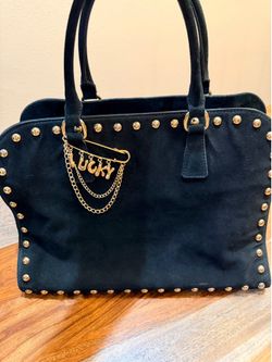 Genuine leather suede purse