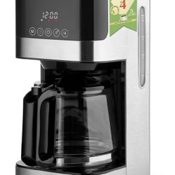 NEW Melitta Aroma Tocco Glass Coffee Maker 10 Cup Programmable New, Open Box There is a slight cosmetic dent on the back as shown