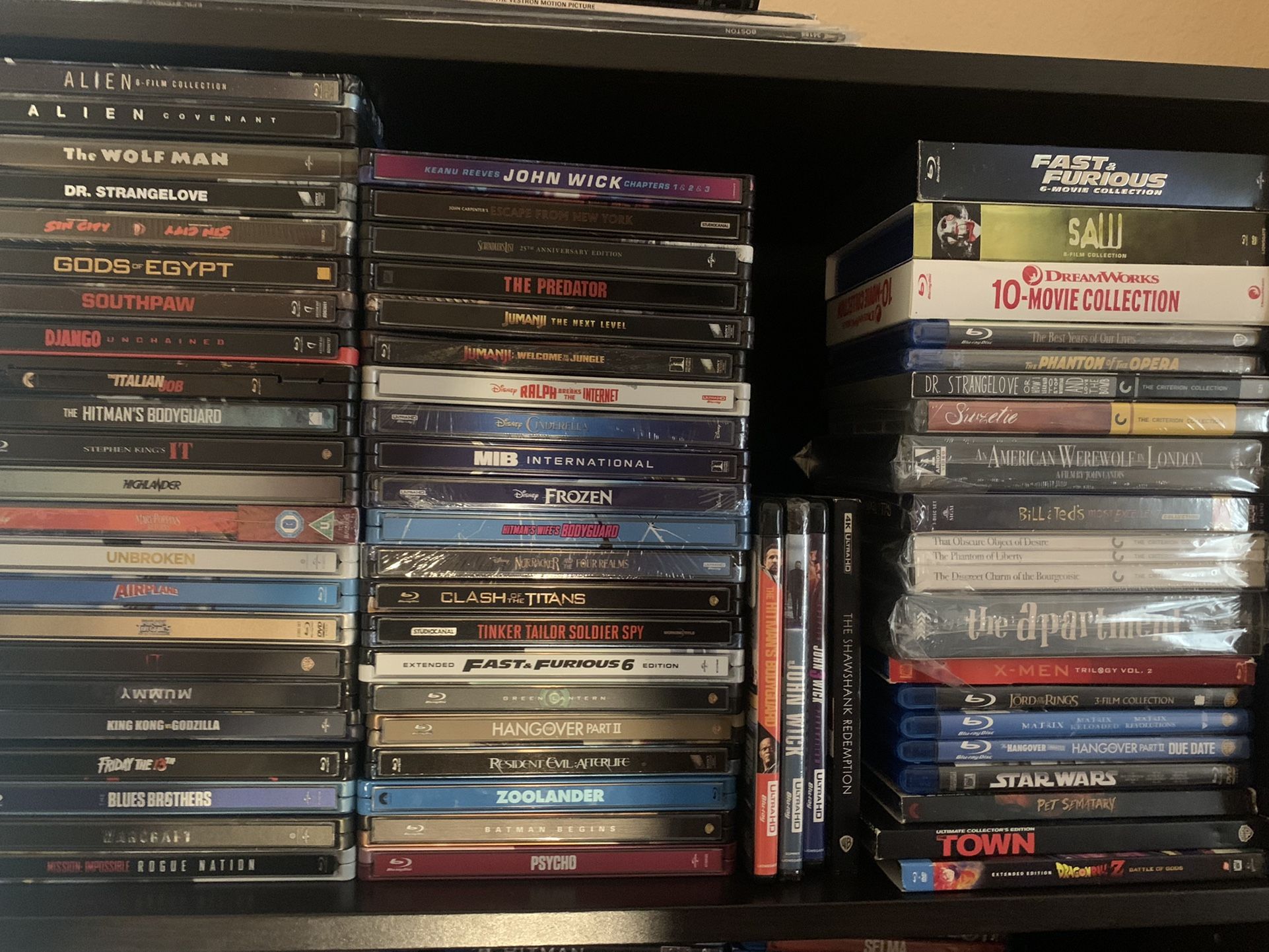 4K Blu Ray Dvd Lot