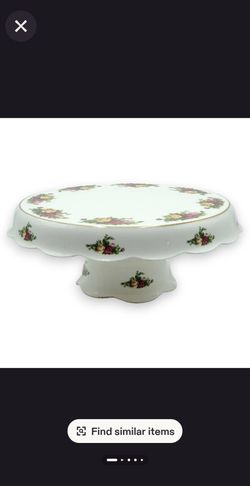 Royal Albert Old Country Roses Cake plate / Chip and dip