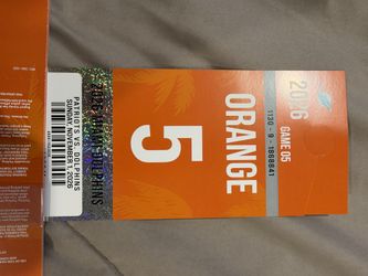 Orange Parking Pass Miami Dolphins Vs New England Patriots 11/1/26