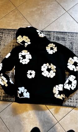 Black authentic denim tears hoodie