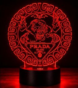 Luxury logo Mr Prada from Milano LED Acrylic Night Light