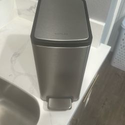 1.3-Gallon Step Trash Can With Soft-Close Lid