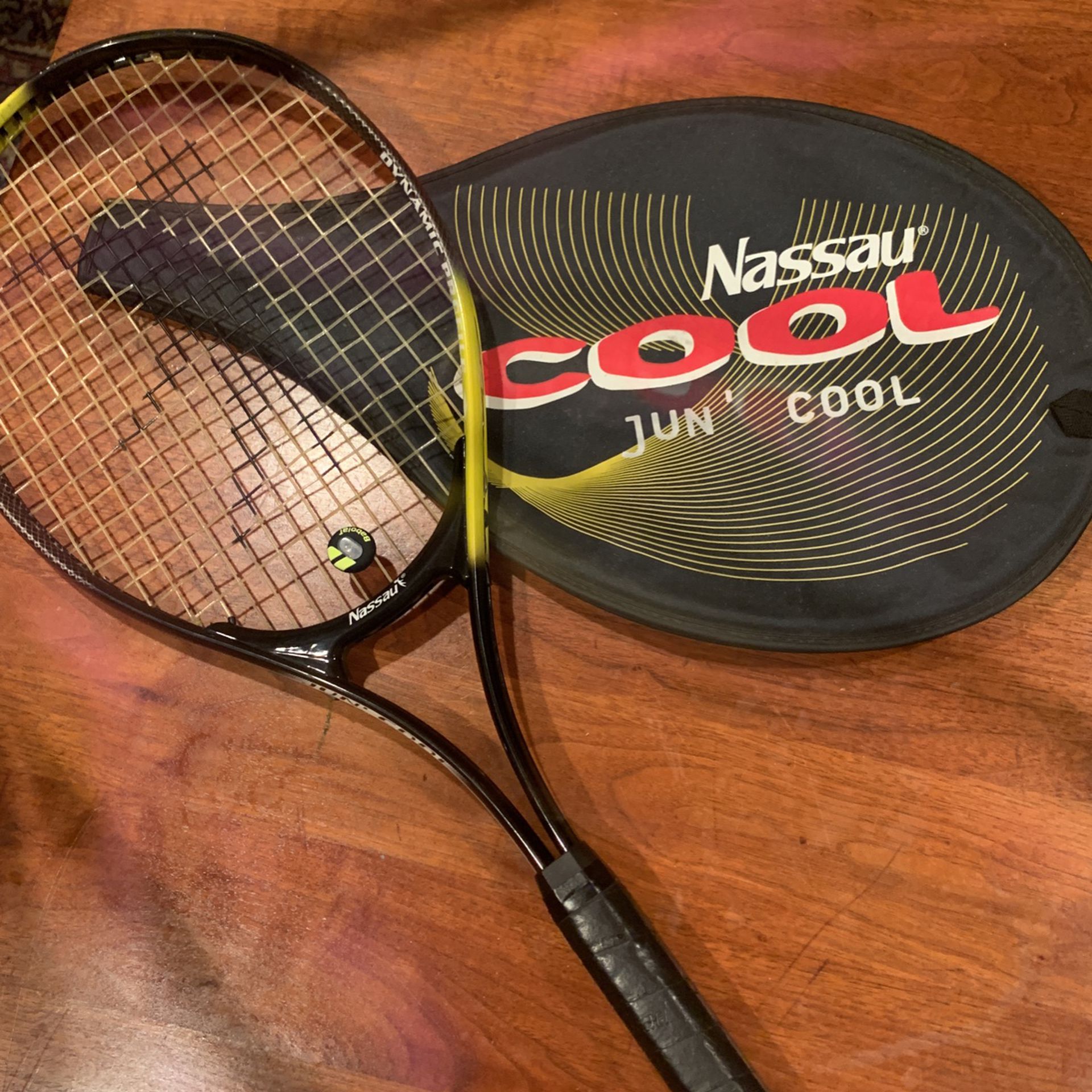 Nassau Cool Jun’ Cool Tennis Racket . Practically Brand New 