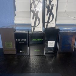 Colognes Fragrances, Tom Ford, Valentino, YSL, Versace, Dior