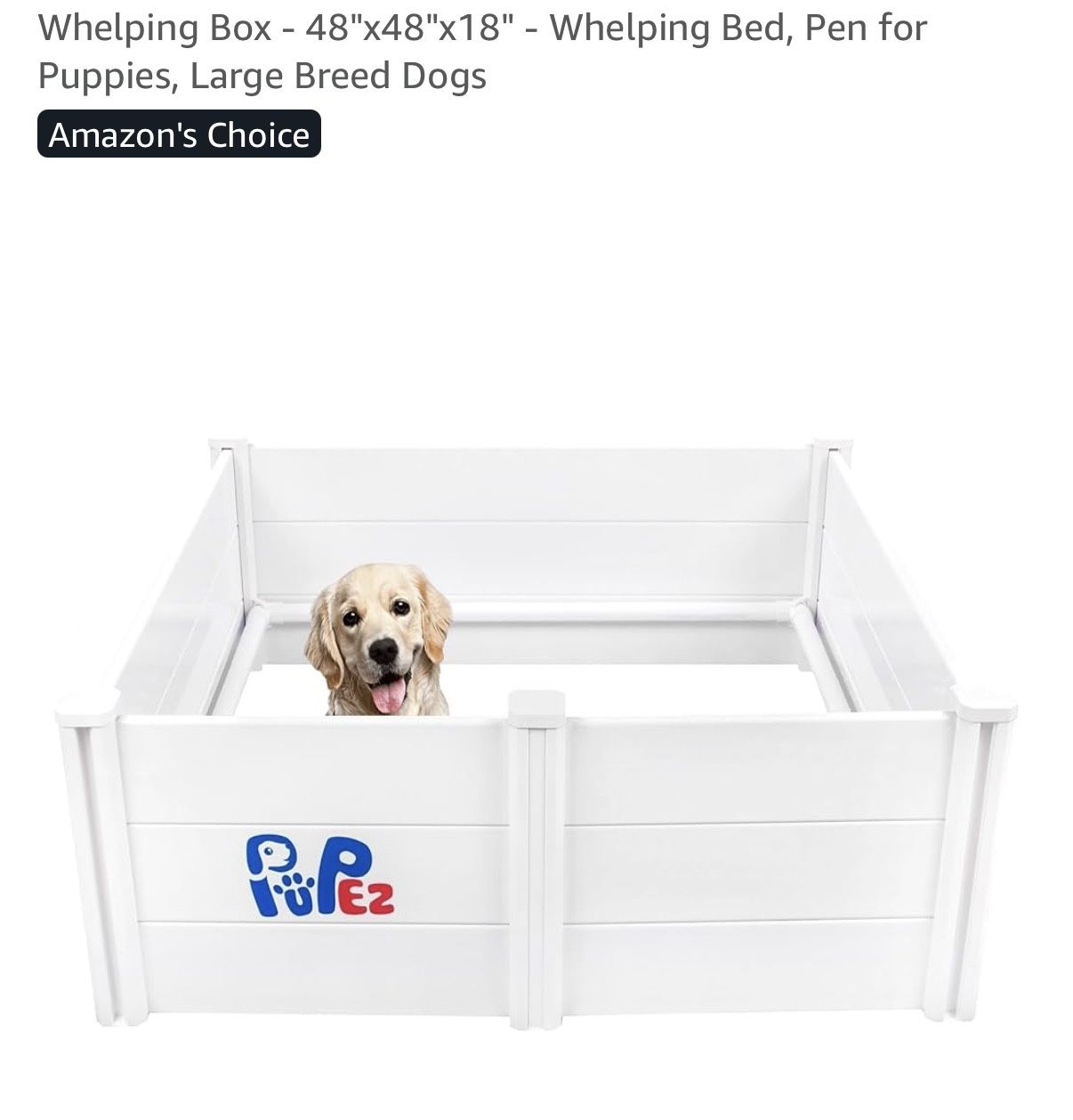 Whelping Box for puppies