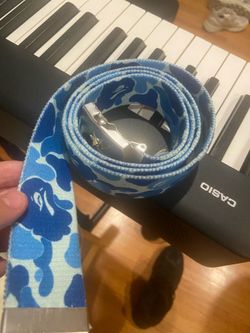 Authentic Blue BAPE ABC Camo Sta GI Beltu
