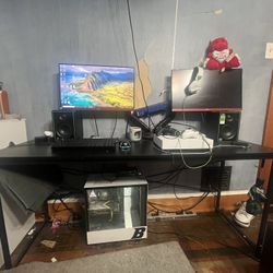 Pc Setup With Recording Studio And Xbox One S 
