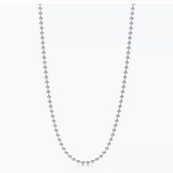 Tiffany & Co Ball Chain Necklace 18” Long