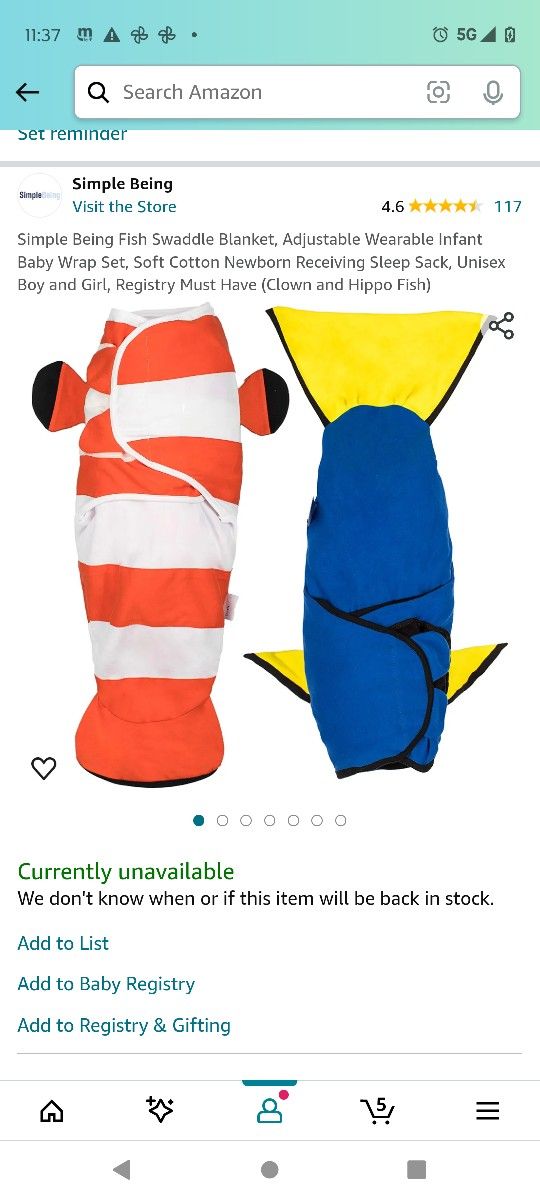 Finding Nemo Baby Swaddlers