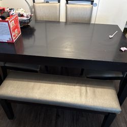 Black Dining Table 