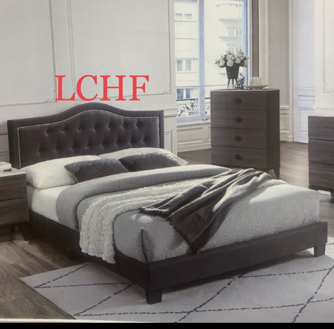 Queen Bed With Mattress All New