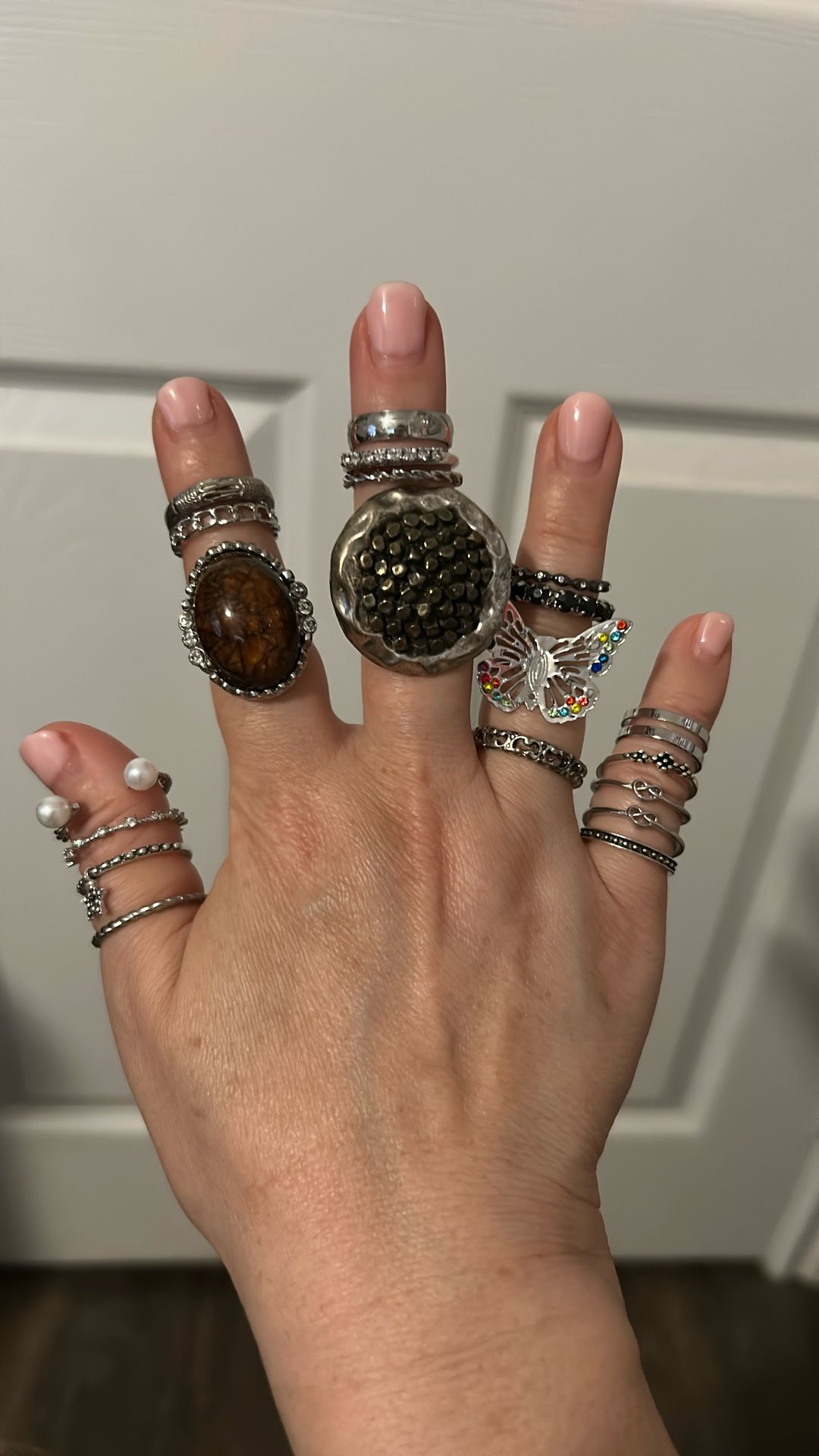 Silver Tone Rings (Lot #10)