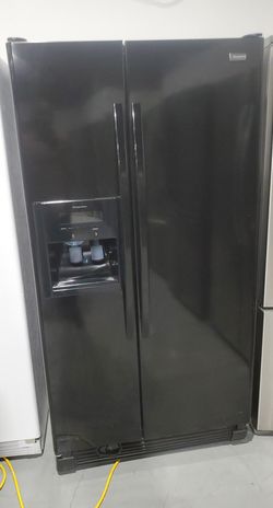 Kenmore Side By Side Black Refrigerator
