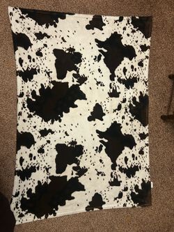 Cow print blanket
