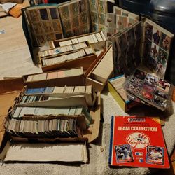 Shitload Of Sports Cards A Few From 77 But Most From 88-92 From Flear, Upper Deck, Score, Donruss