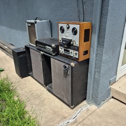 Speakers, Amplifier, Tape Recorder