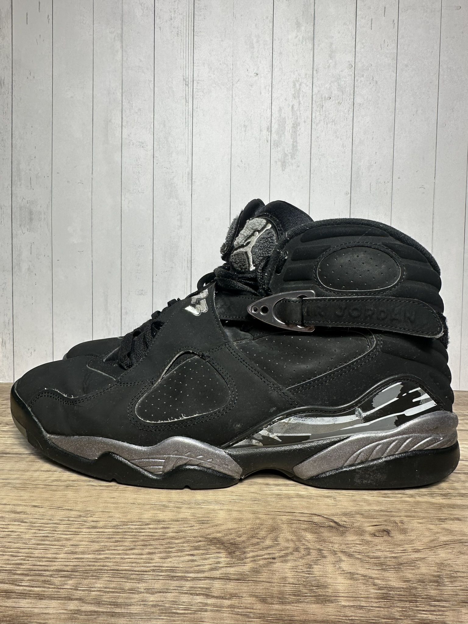 Nike Air Jordan 8 Retro 2015 Black Chrome 305381-003 OG Size 13 Mens CLEAN