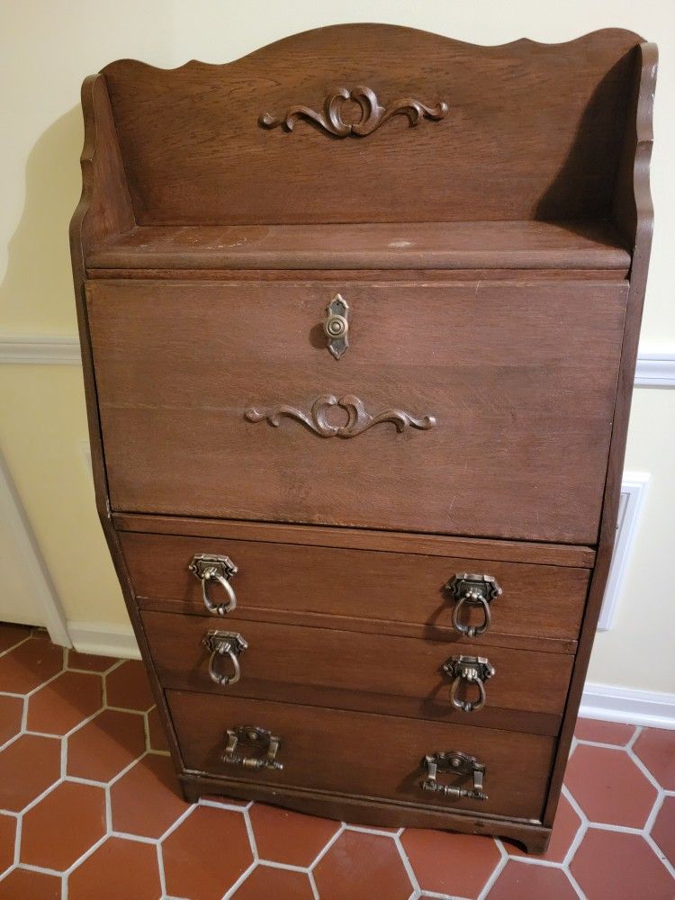 Vintage Antique Secretary Desk