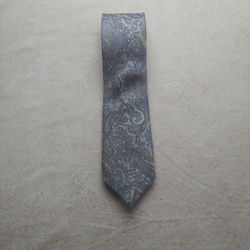 J.Z. Richard's Design - Handmade Silk Tie (Beige-Blue)