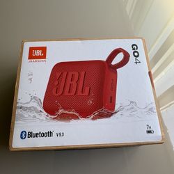 Red JBL Go4 Bluetooth Speaker 