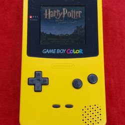Nintendo Game Boy Color Handheld Video Game System - CGB-001 - Dandelion Yellow - Working
