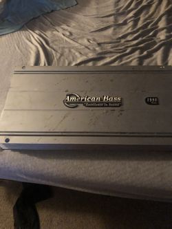 1980 Watt American Bass Amp.