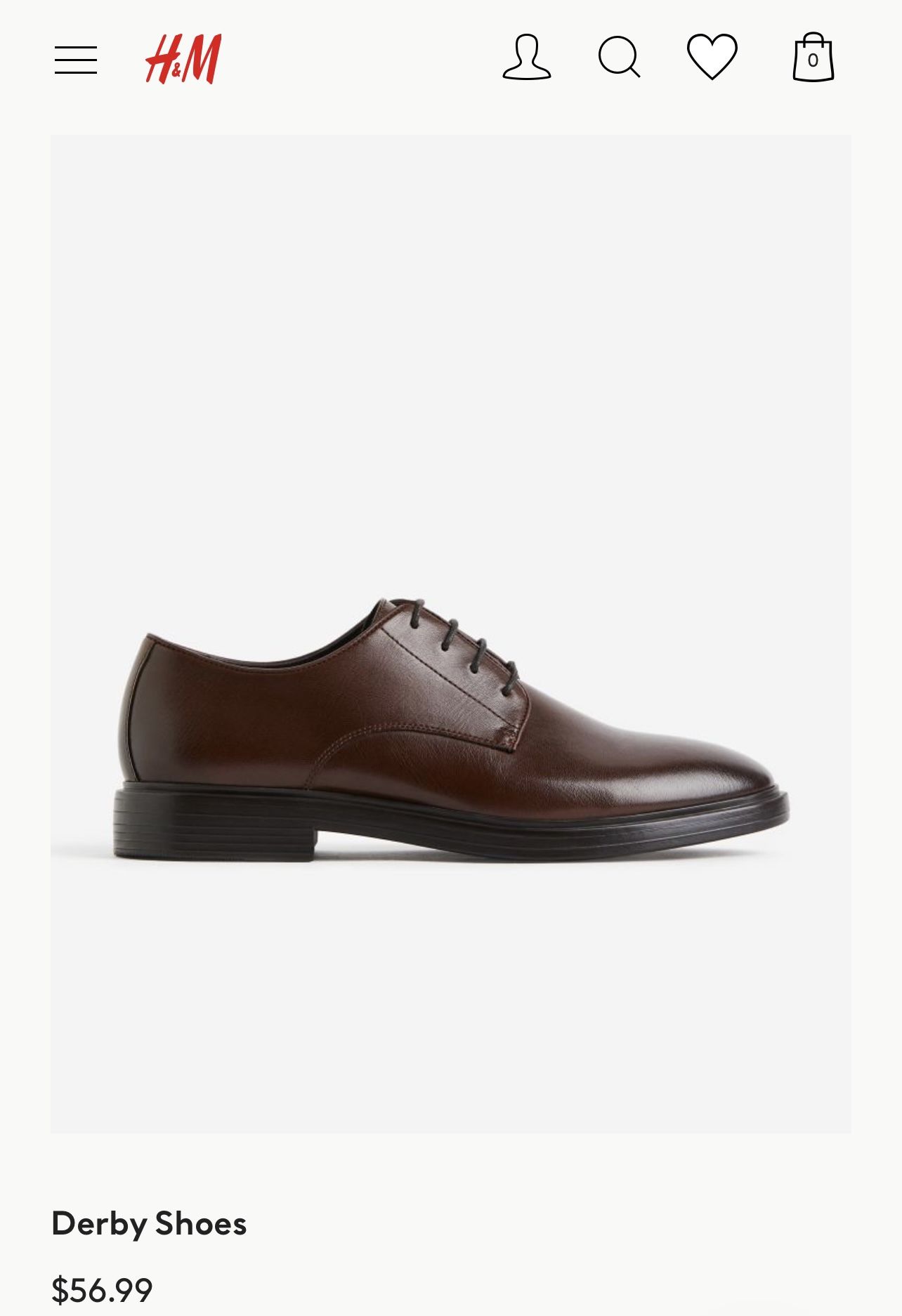 H&M Brown Derby Men's Dress Shoes - SALE! for Sale in Burbank, CA