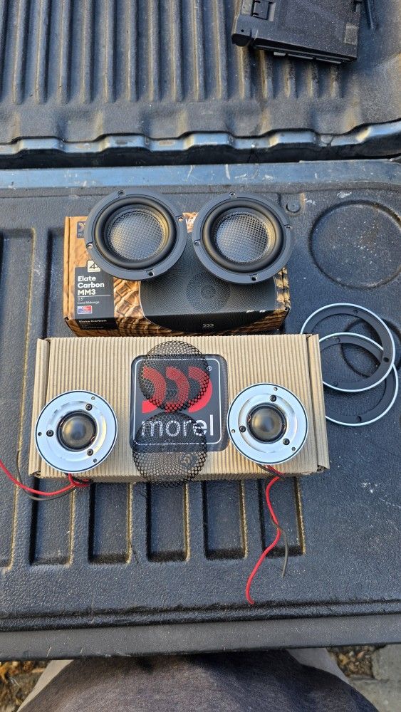 Morel Carbon Mm3 3.5" Mids And Supremo Piccolo Tweeters Audiophile Sound Quality Herts Dynaudio Arc Audio Audison Zapco Hybrid Audio Scanpeak Steg