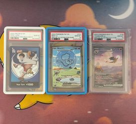 Pokemon & One Piece PSA10 Slabs