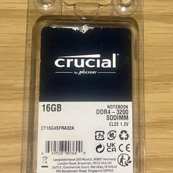 Crucial 16GB DDR4-3200 SODIMM (CT16G4SFRA32A) Laptop Memory
