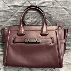 Coach Chelsea Legacy Oxblood Satchel 